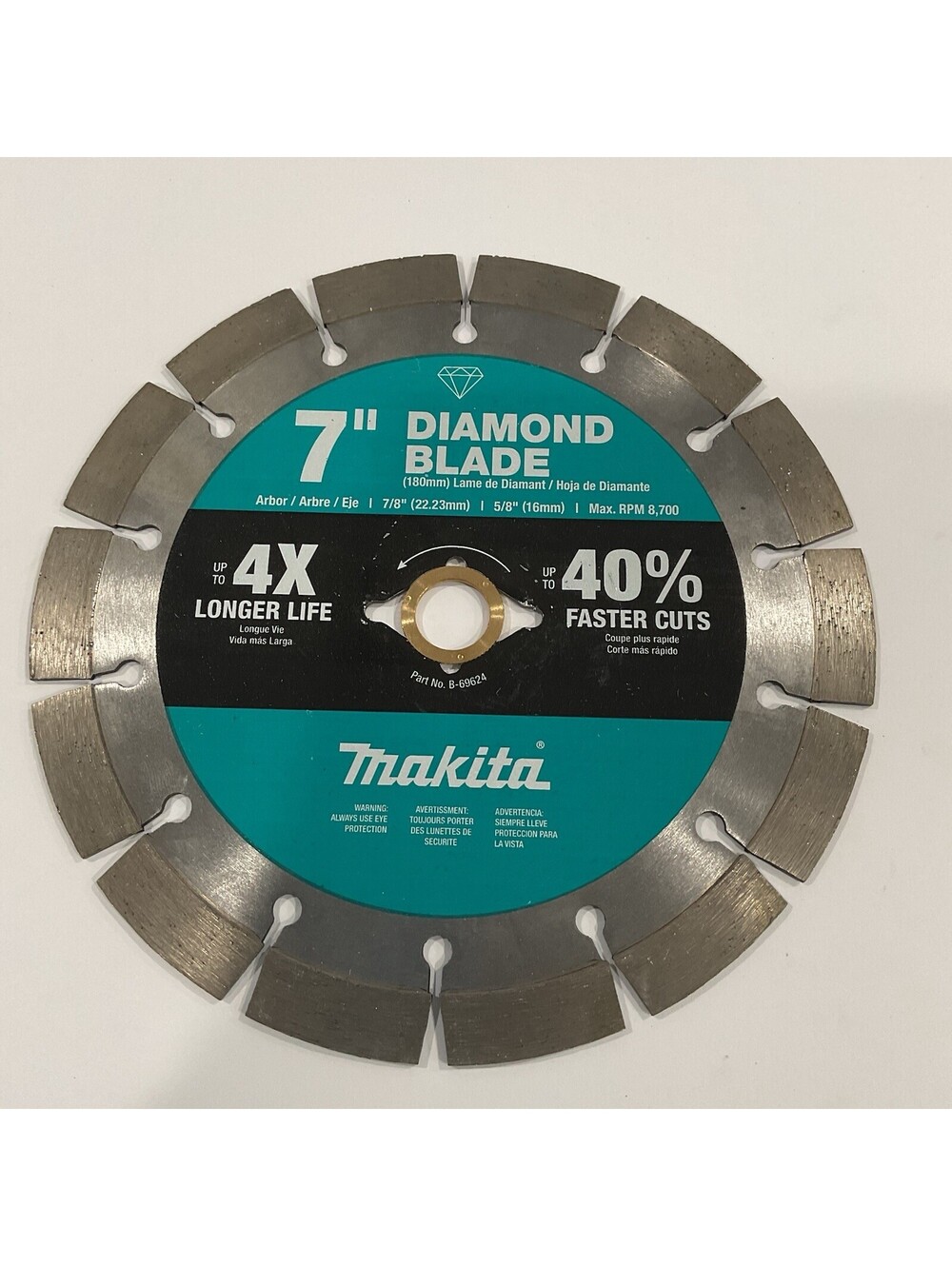 Makita B-69624 7 in Diamond Saw Circular Blade